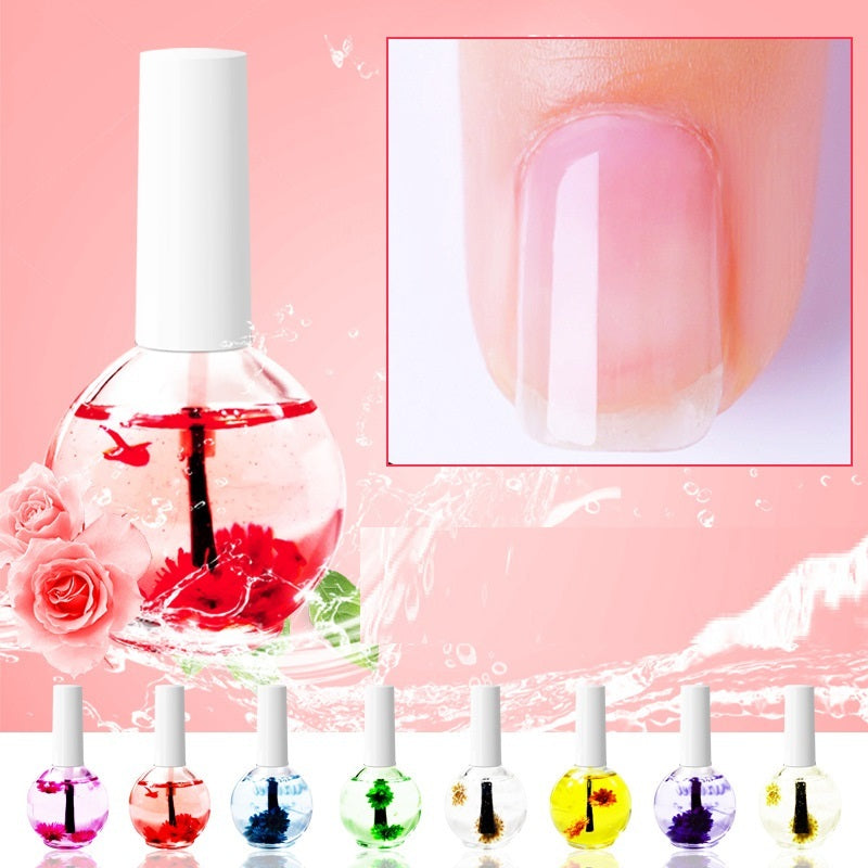 Dried Flowers Nutrition Nail Treatment Polish