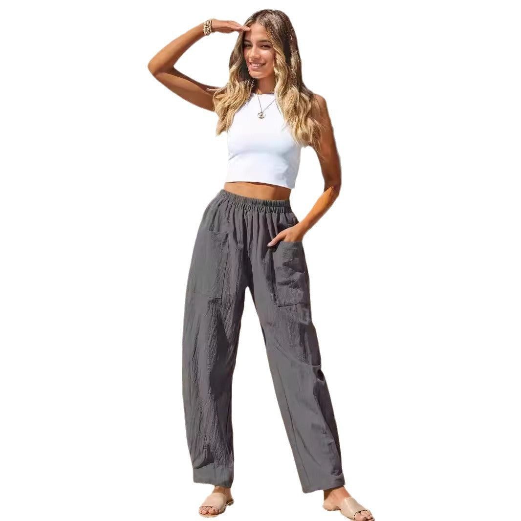 Women's Cotton Casual Vacation Style Pants