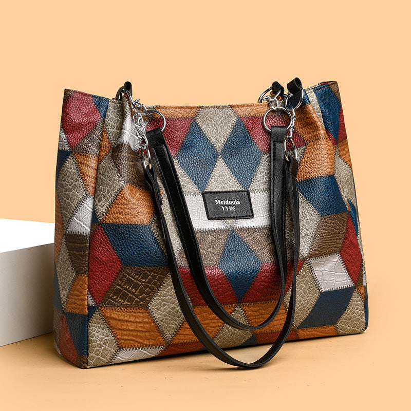 Retro Pattern Bag | Fashion Statement Handbag For Women