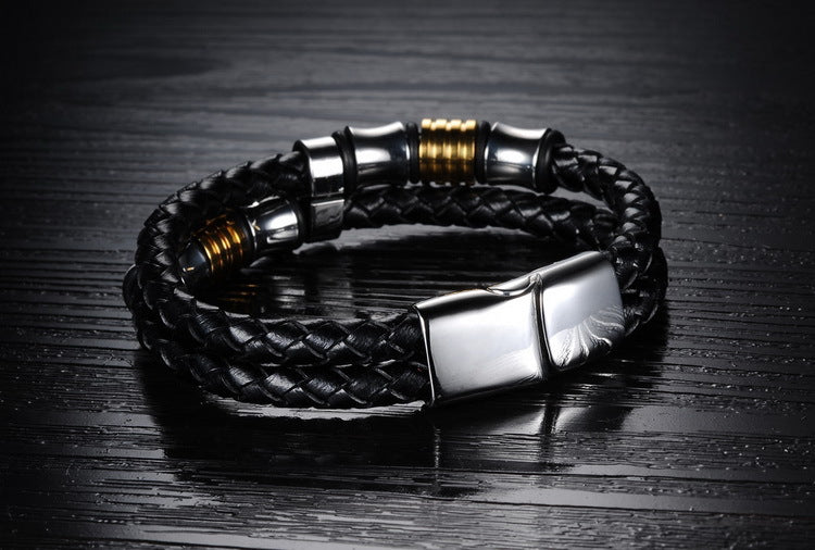 Magnetic buckle  knitted hand chain