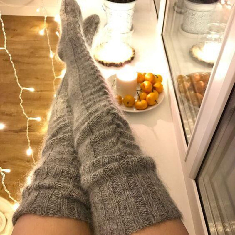 Fall-Winter Over The Knee Knitted Fashion Socks