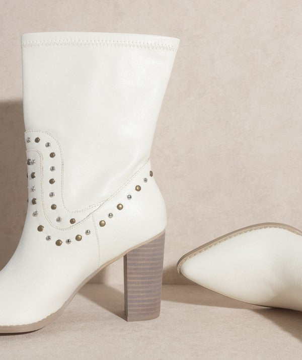 Paris Style Fashionable Oasis Society Boots with Studs