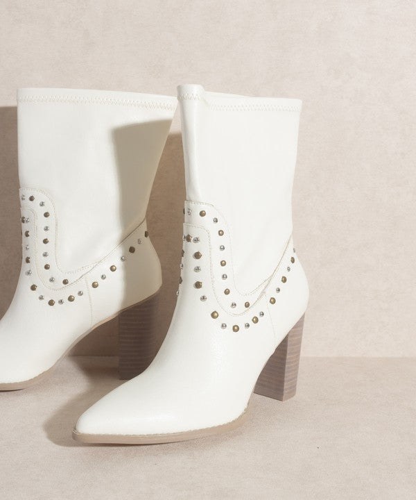 Paris Style Fashionable Oasis Society Boots with Studs