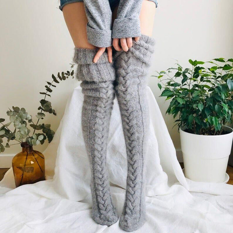 Fall-Winter Over The Knee Knitted Fashion Socks