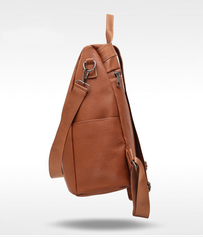 Women's Solid Color Tone Fashion Backpack