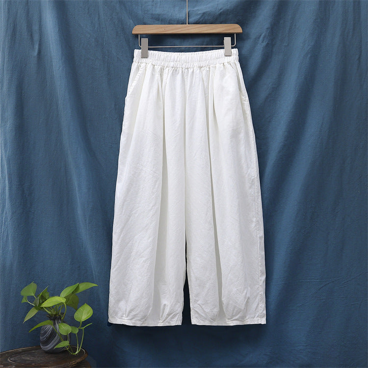 Sand Washed Linen Bloomers | Fashion Baloom Balloon