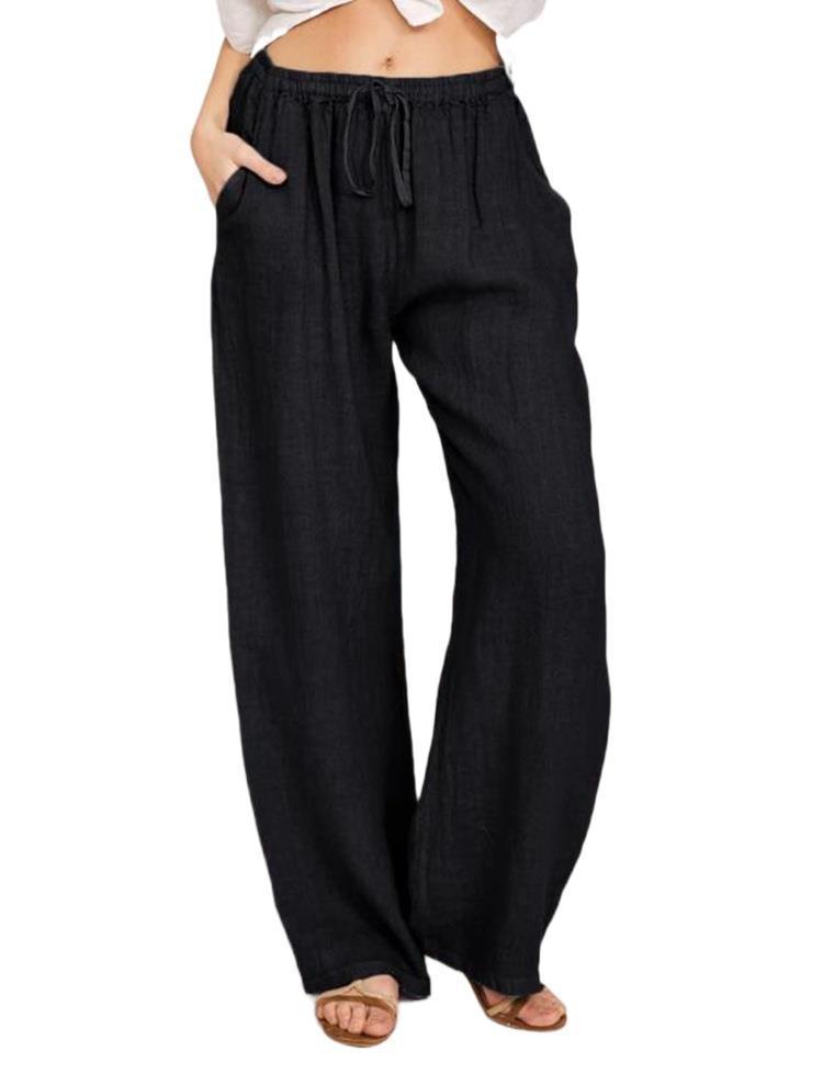 Linen Loose Leg Pants