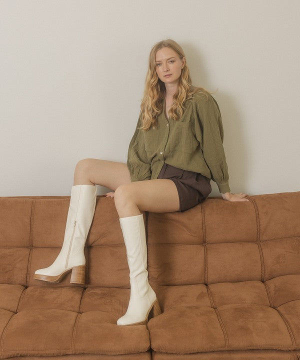 Platform Knee-High Boots | Oasis Society Juniper -