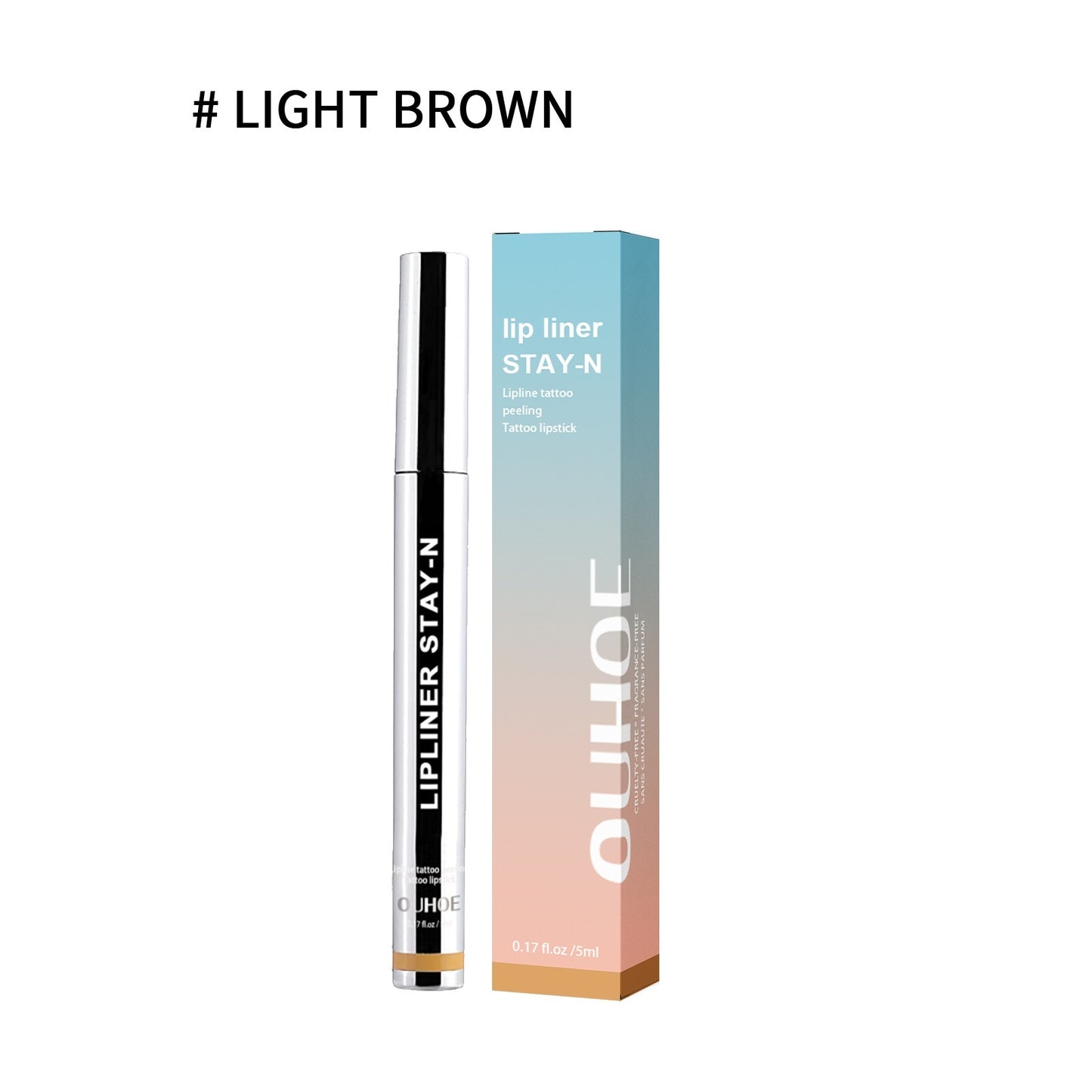 Plump Effect Lip Liner | Brown Waterproof Long Lasting Plump Soft Lip Gloss