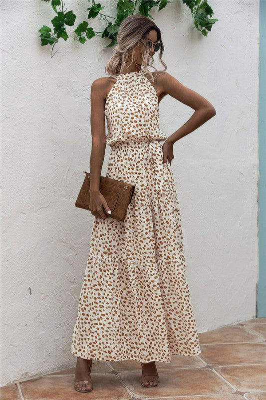 Polka Dot Maxi Dress