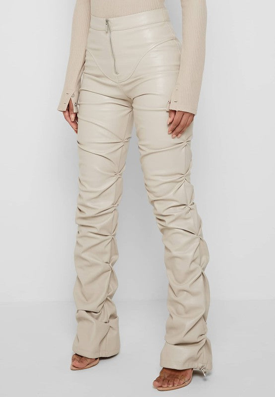 PU LEATHER PANTS