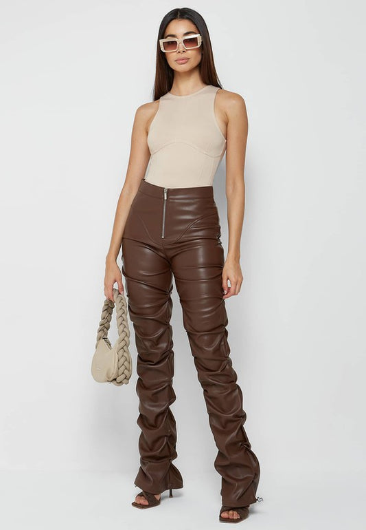 PU LEATHER PANTS