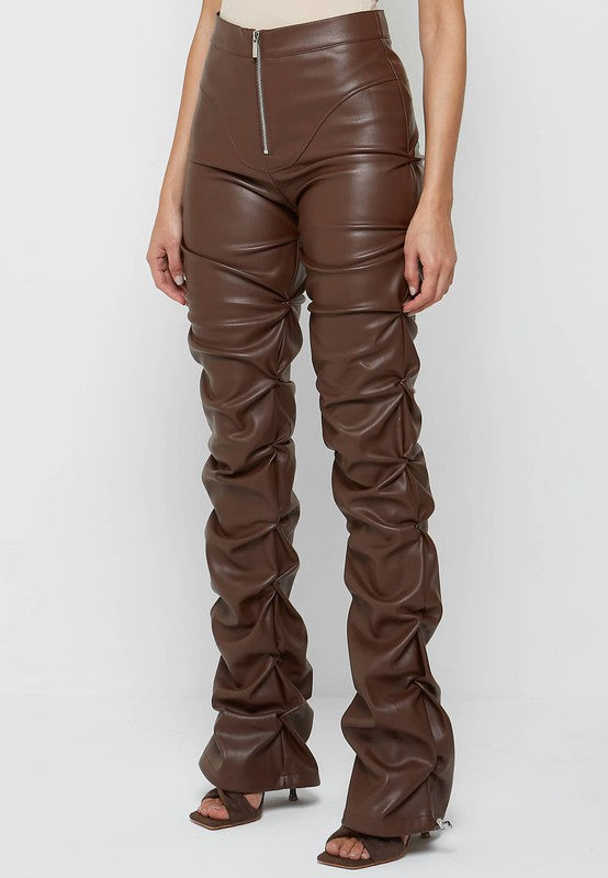 PU LEATHER PANTS