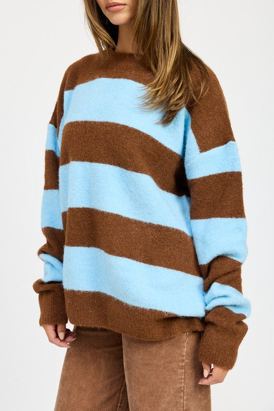 OVERSIZED STRIPED SWEATER