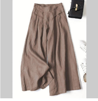 Women's High Waist Thin Wide Leg Pants