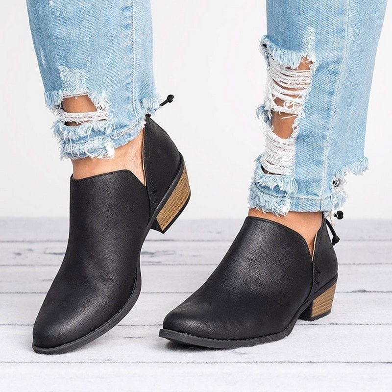 Small Heel  Ankle Boots