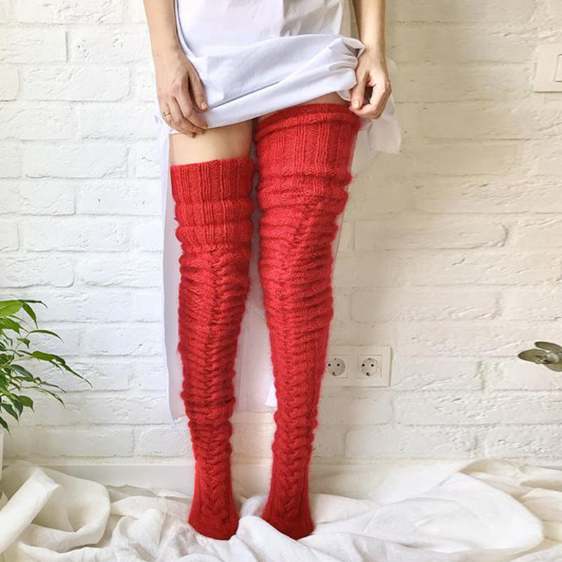 Fall-Winter Over The Knee Knitted Fashion Socks