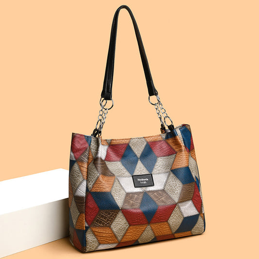 Retro Pattern Bag | Fashion Statement Handbag For Women