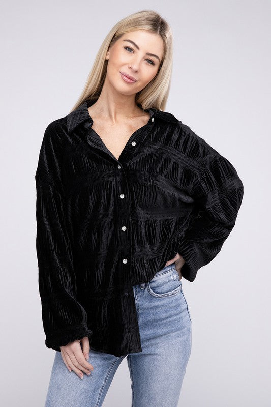 Shinning Velvet Shirt