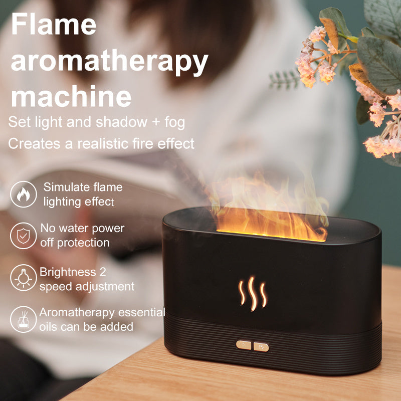 Fire Flame Humidifier Aroma Diffuser and Essential Oil Ultrasonic Humidifier