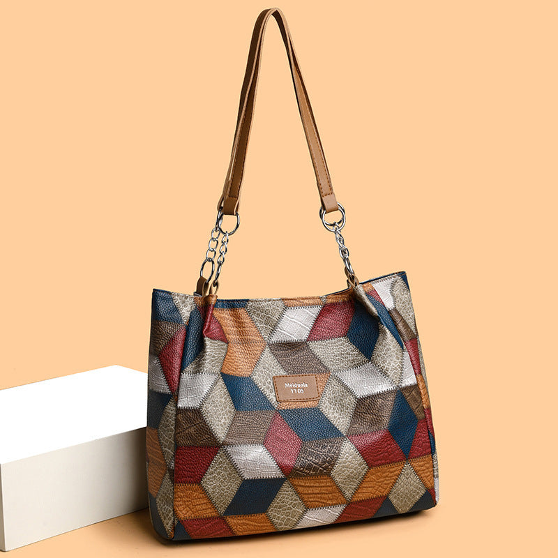 Retro Pattern Bag | Fashion Statement Handbag For Women