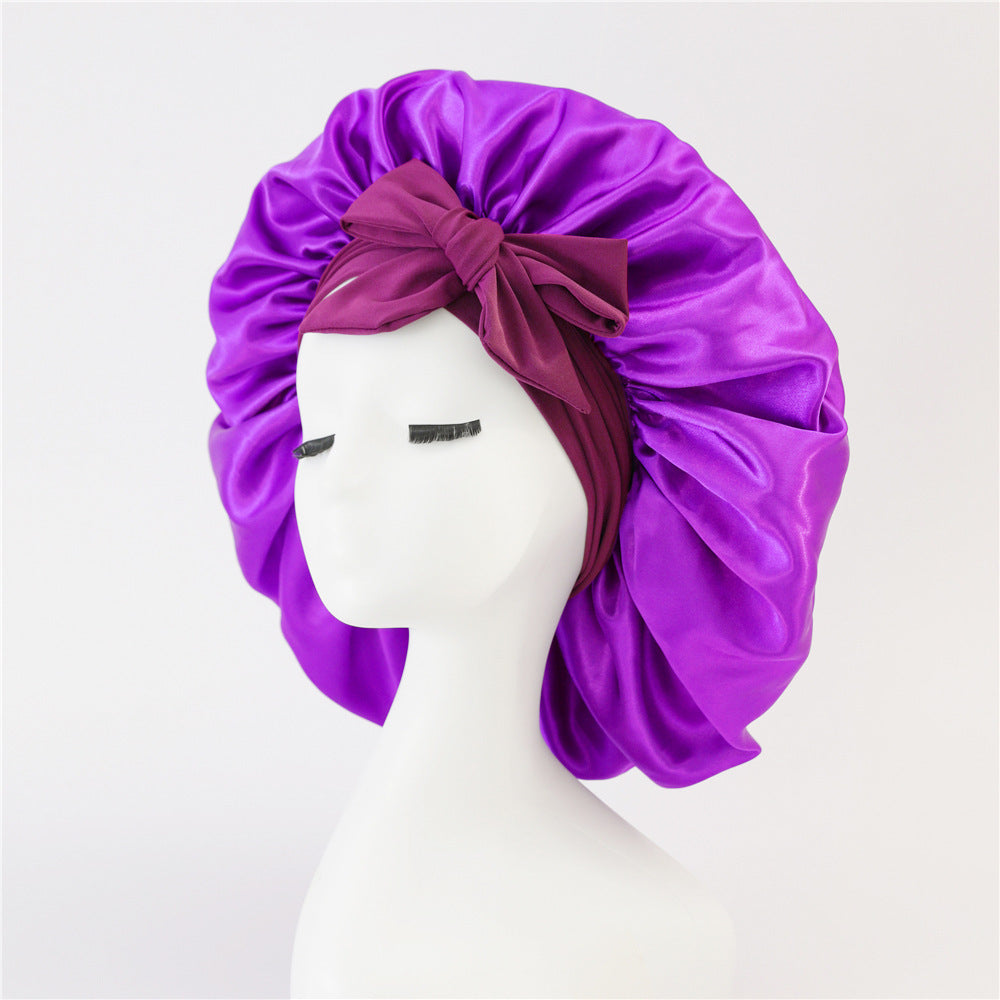 New Style Satin Bonnet For Sleep | Satin Hair Cover Night Bonnet