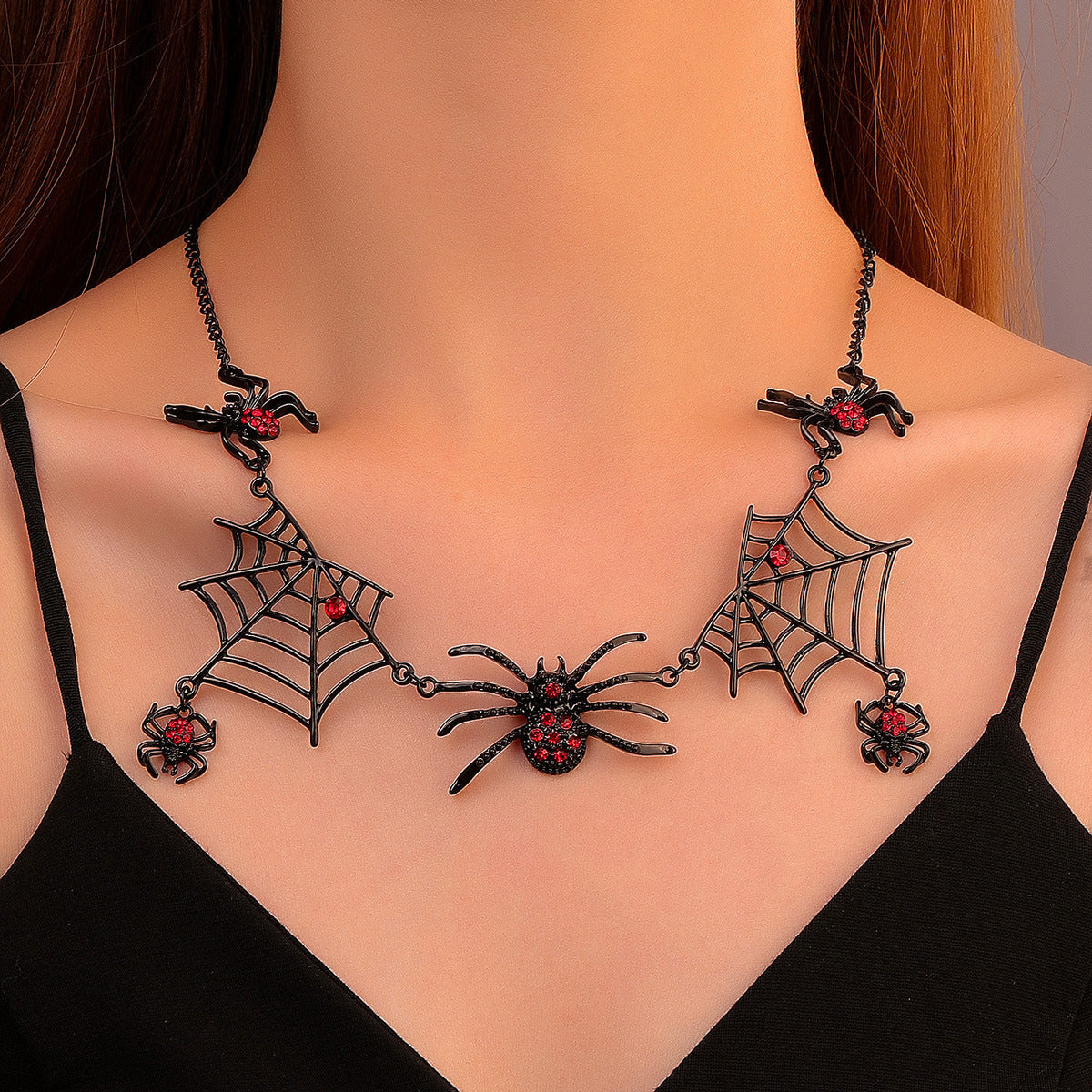 Halloween Spider Necklace