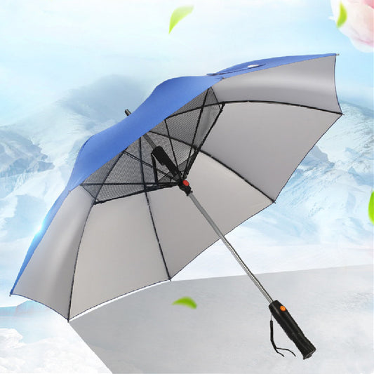 Cooling Spray Sun Umbrella With built in Fan And Water Sprinkler