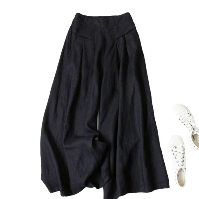 Women's High Waist Thin Wide Leg Pants