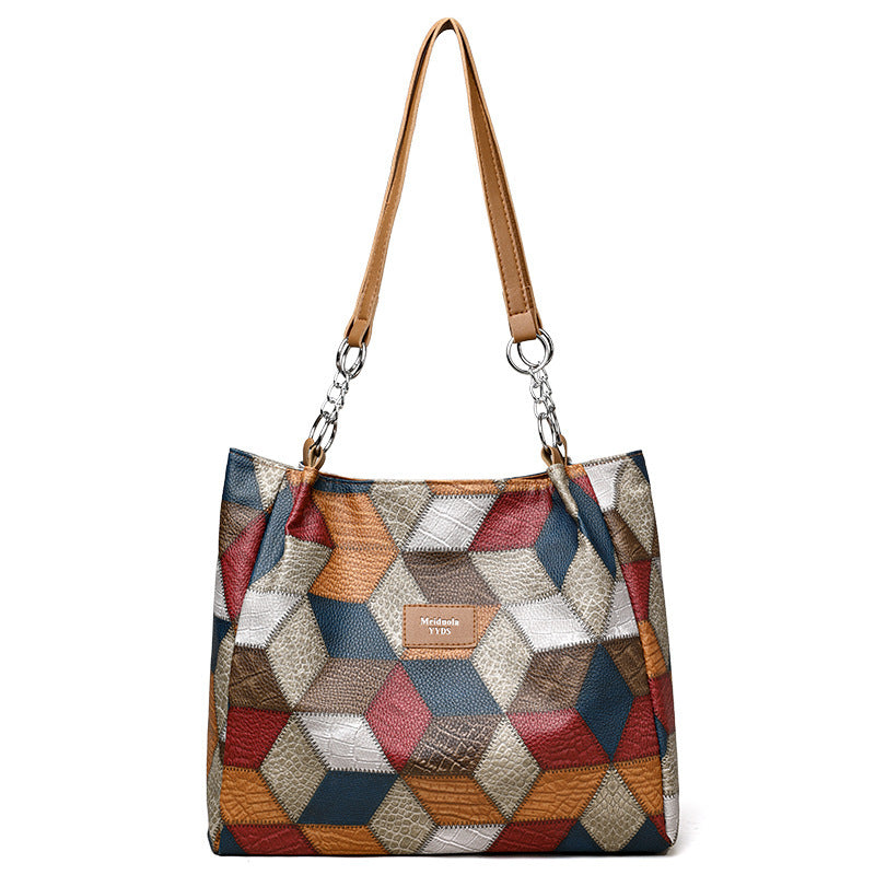 Retro Pattern Bag | Fashion Statement Handbag For Women