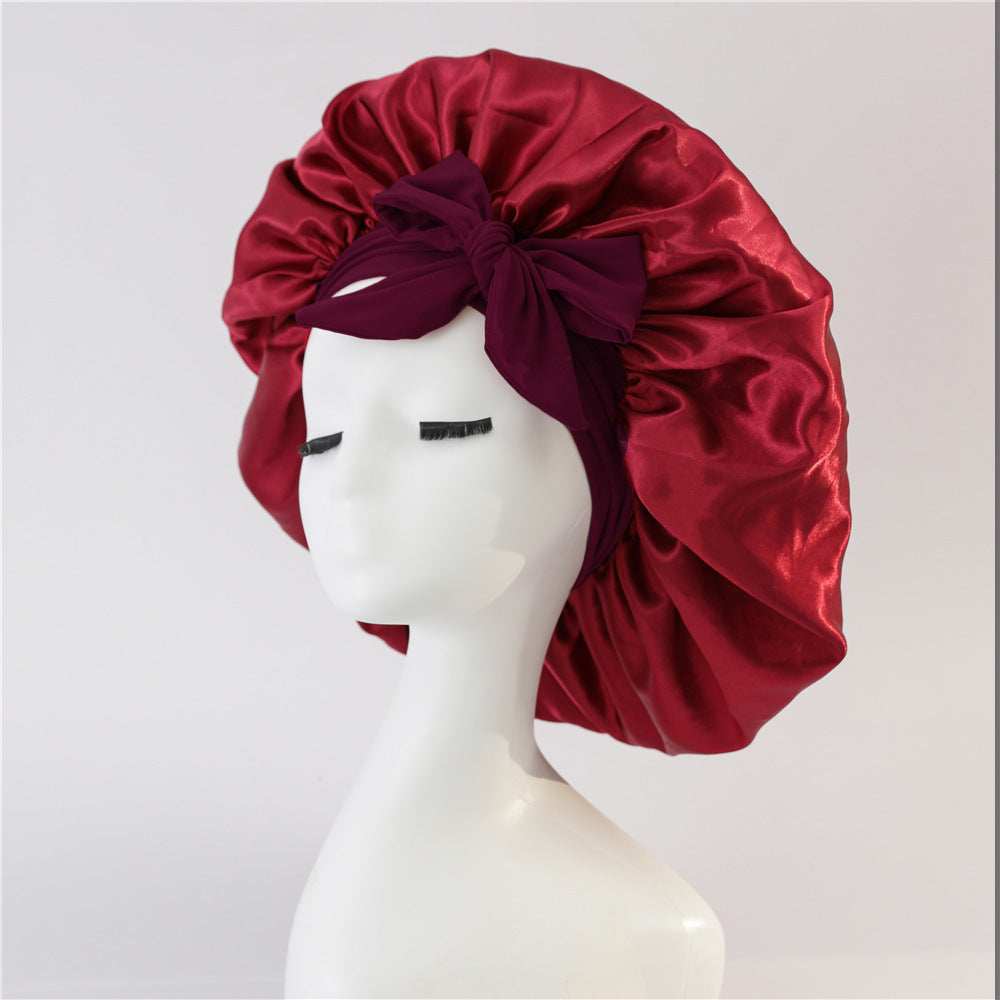 New Style Satin Bonnet For Sleep | Satin Hair Cover Night Bonnet