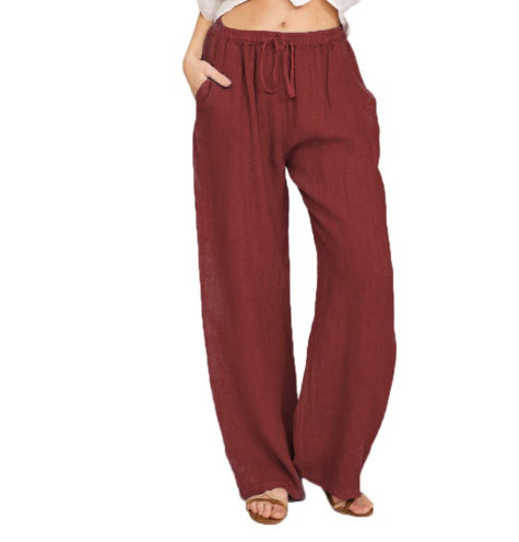 Linen Loose Leg Pants