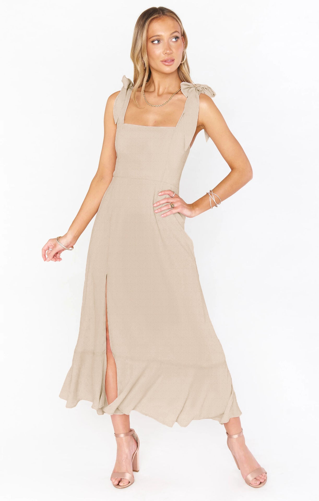 Dress | Fashion Solid Color Dress