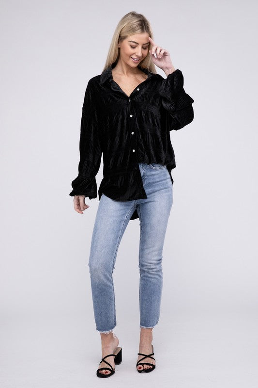 Shinning Velvet Shirt