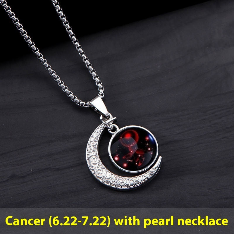 Zodiac Signs Moon Necklace