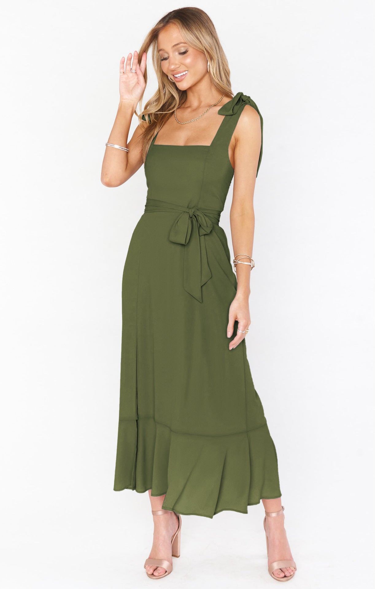 Dress | Fashion Solid Color Dress