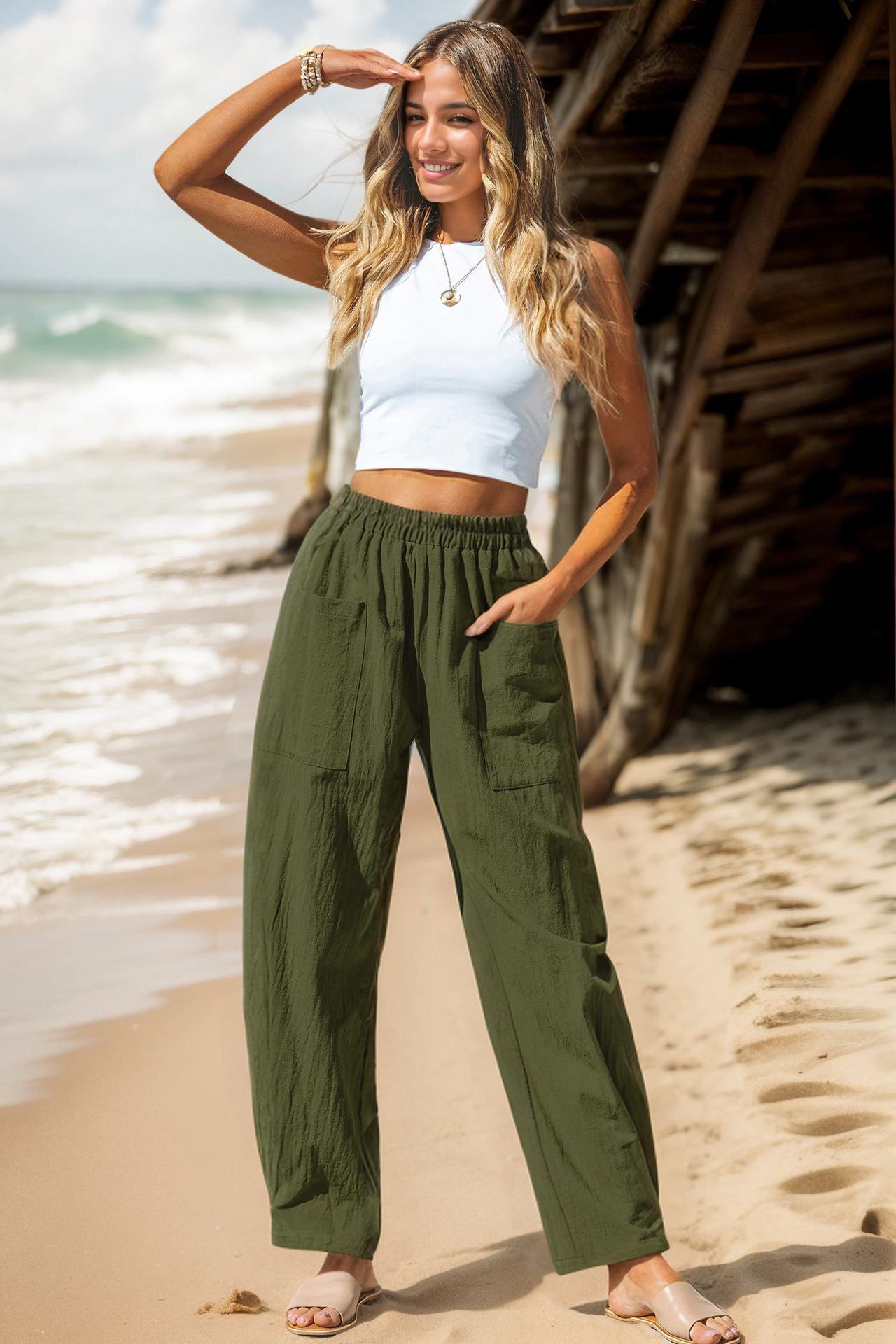 Women's Cotton Casual Vacation Style Pants