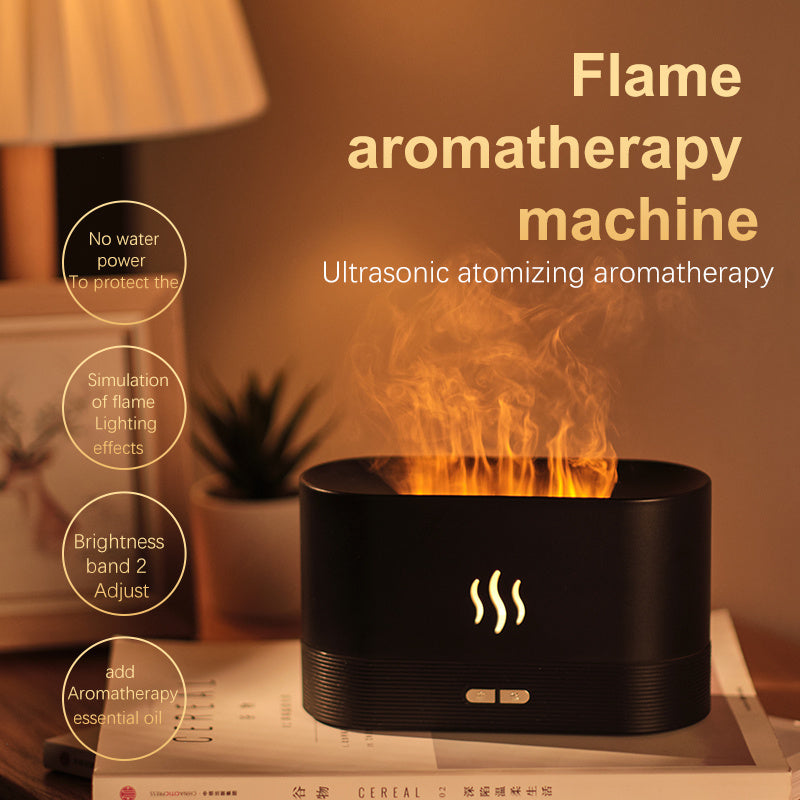 Fire Flame Humidifier Aroma Diffuser and Essential Oil Ultrasonic Humidifier