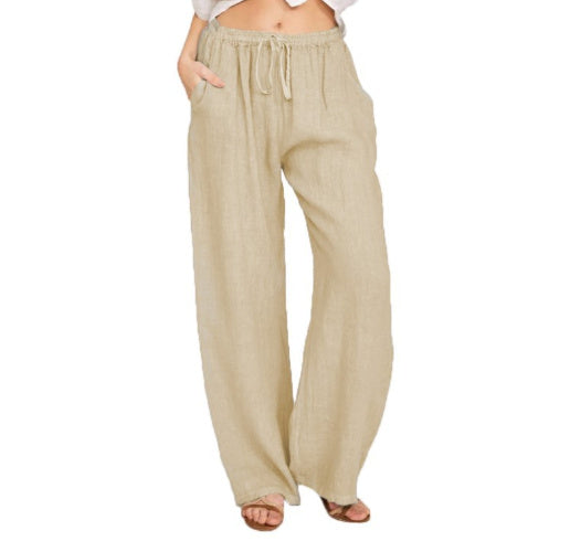 Linen Loose Leg Pants