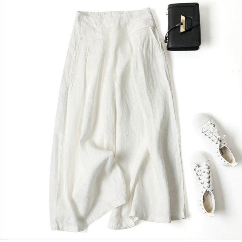 Women's High Waist Thin Wide Leg Pants