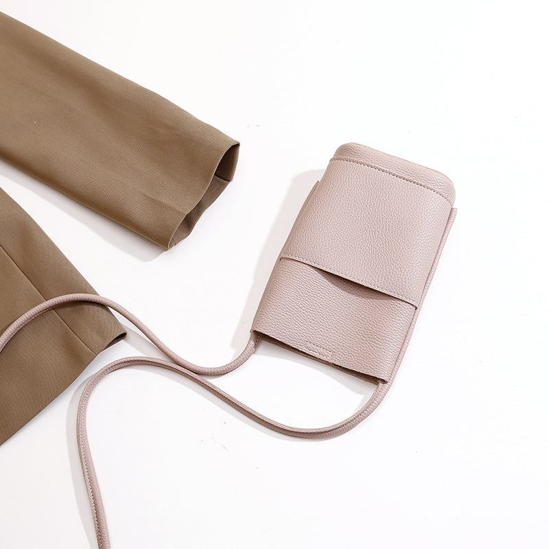 Soft Leather Mobile Phone Bag | Crossbody Purse