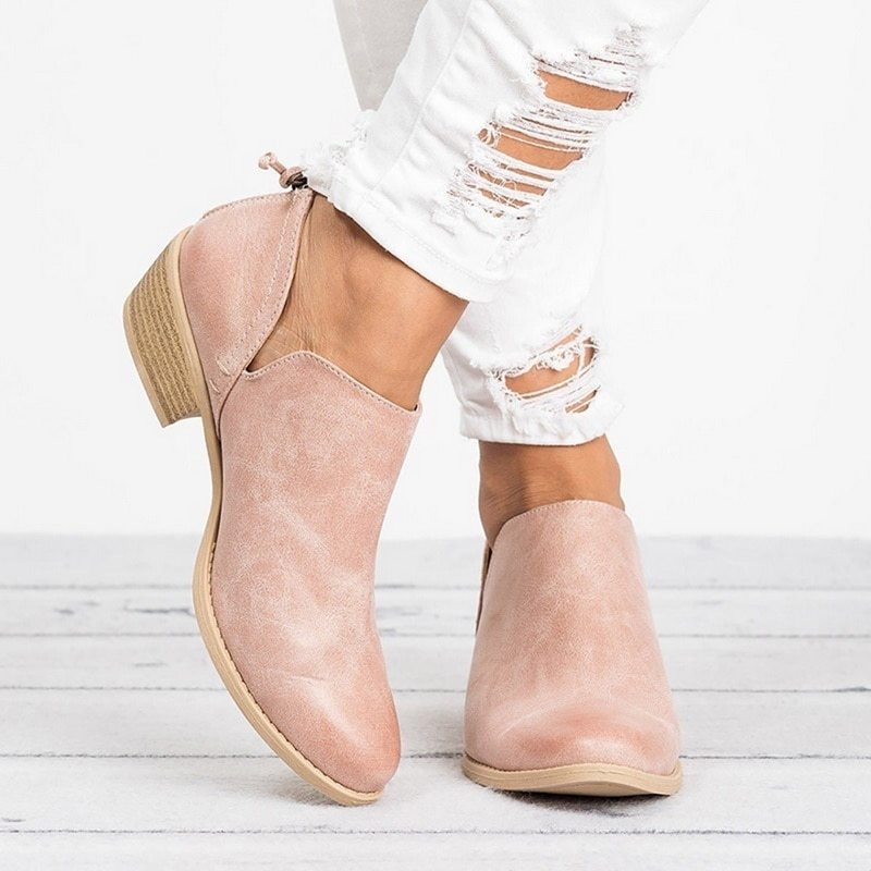 Small Heel  Ankle Boots