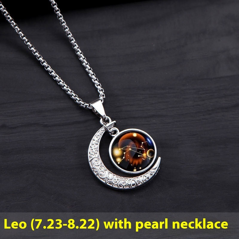 Zodiac Signs Moon Necklace