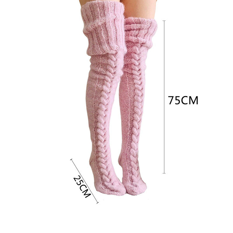 Fall-Winter Over The Knee Knitted Fashion Socks