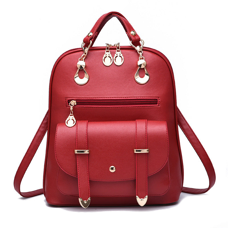 Female bag fashion PU leather fancy backpack