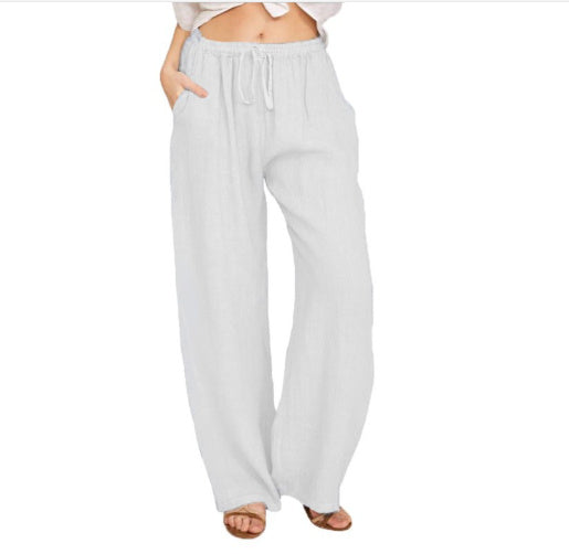 Linen Loose Leg Pants