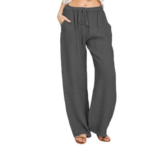 Linen Loose Leg Pants