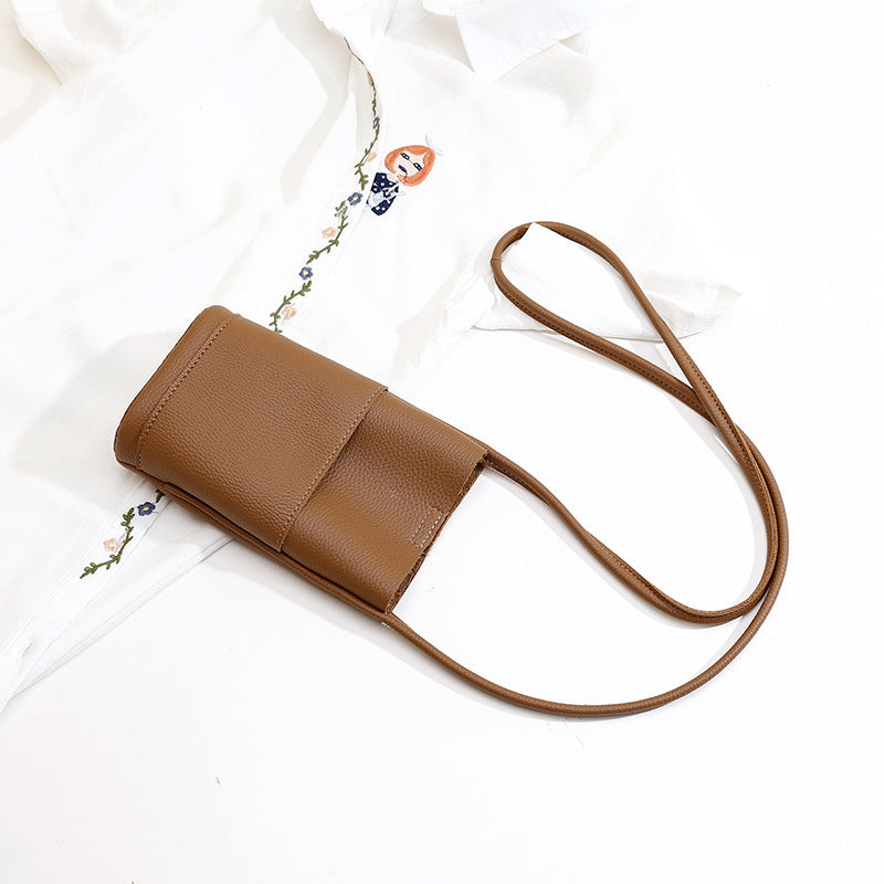 Soft Leather Mobile Phone Bag | Crossbody Purse