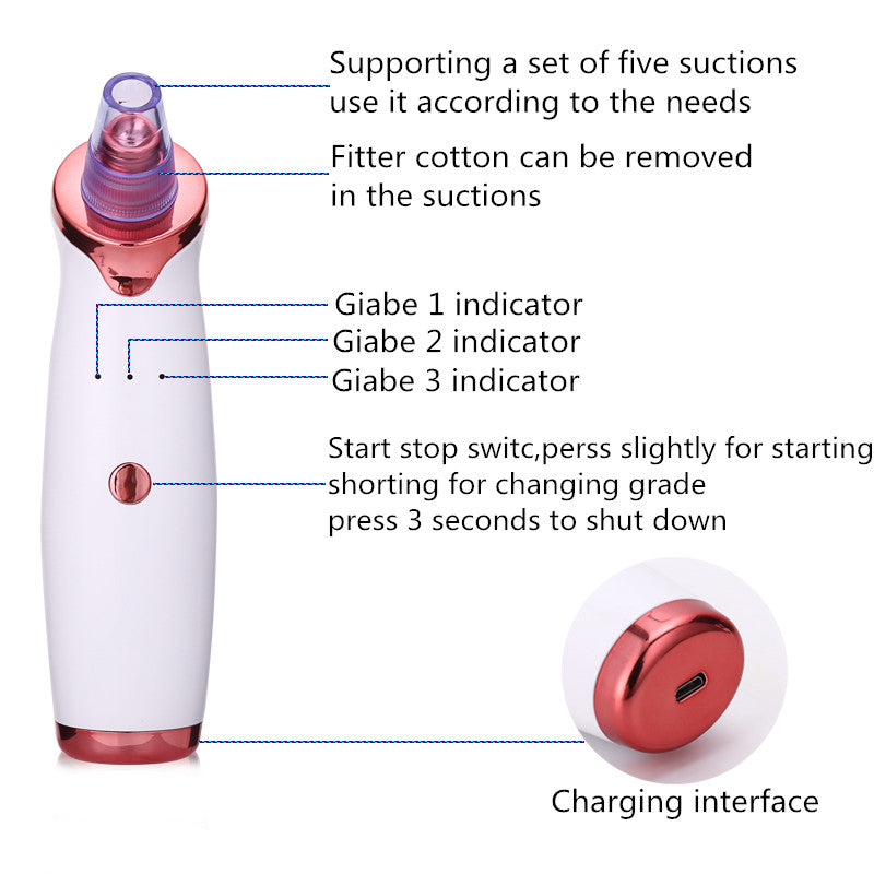 Blackhead Remover | Black Dot Remover | Acne Vacuum Suction Tool