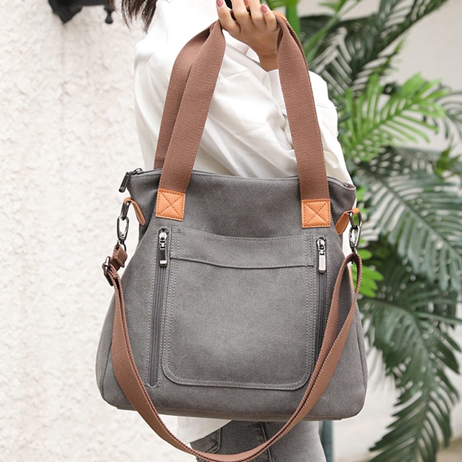 Women Totes Bag | Large Female Canvas Bag |Female Casual Shoulder Bags